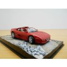 Diorama  FERRARI F355 GTS Spider James Bond Film GOLDENEYE 1/43