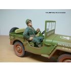 FIGURINE SOLDAT USA WW2 assis passager 1/18 Soldier III