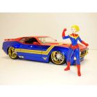 FORD MUSTANG MACH 1 1973 & figurine film Captain MARVEL 1/24 