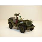 JEEP WILLYS 1/43 WW2 US ARMY avec figurine et fusil