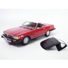 MERCEDES 450SL rouge 1979 1/18 US version film série TV DALLAS R107