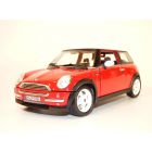 MINI COOPER rouge toit blanc 2001 1/18 R50
