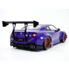 NISSAN Skyline GTR - R35 Liberty Walk body kit 2.0 violet 1/18