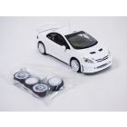 PEUGEOT 307 WRC blanc & jantes rallye Spec 1/43