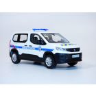 PEUGEOT RIFTER police municipale stripping bleu & jaune 1/43