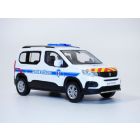 PEUGEOT RIFTER police municipale stripping rouge & jaune 1/43