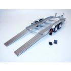 REMORQUE Porte auto double essieu 1/18 Ixo