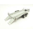 REMORQUE PLATEAU PORTE AUTO double essieu 1/43 Tow car trailer