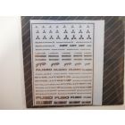 Sticker métal logo MITSUBISHI 1/43 1/24 1/18 Evolution Lancer Galant Pajero Ralliart