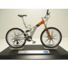 VELO VTT AUDI DESIGN CROSS PRO gris / orange 1/10 Bicycle bike