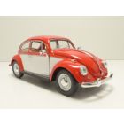 VOLKSWAGEN COCCINELLE 1967 bicolore rouge & blanc 1/24 VW Beetle